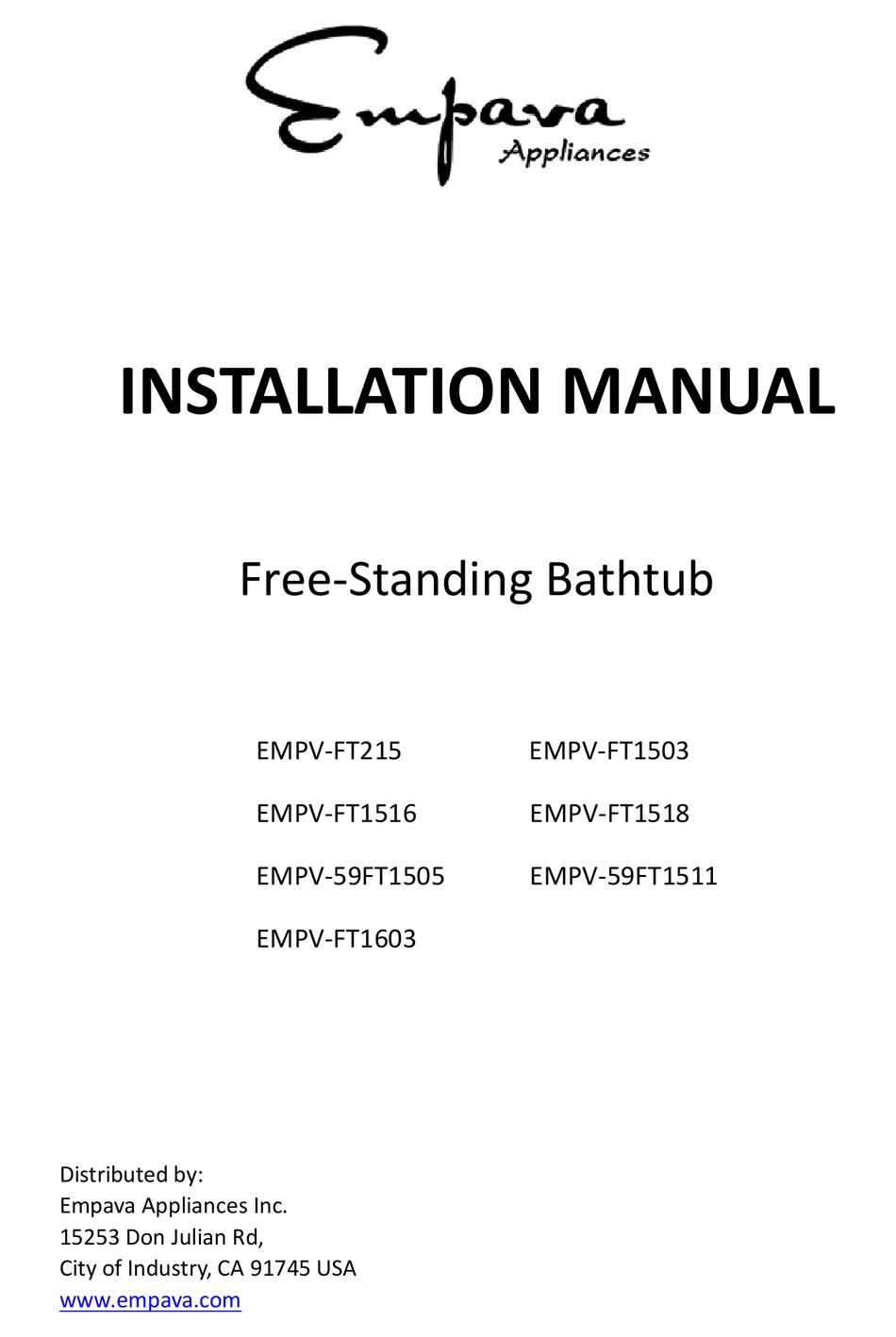 EMPAVA EMPVFT215 INSTALLATION MANUAL Pdf Download ManualsLib
