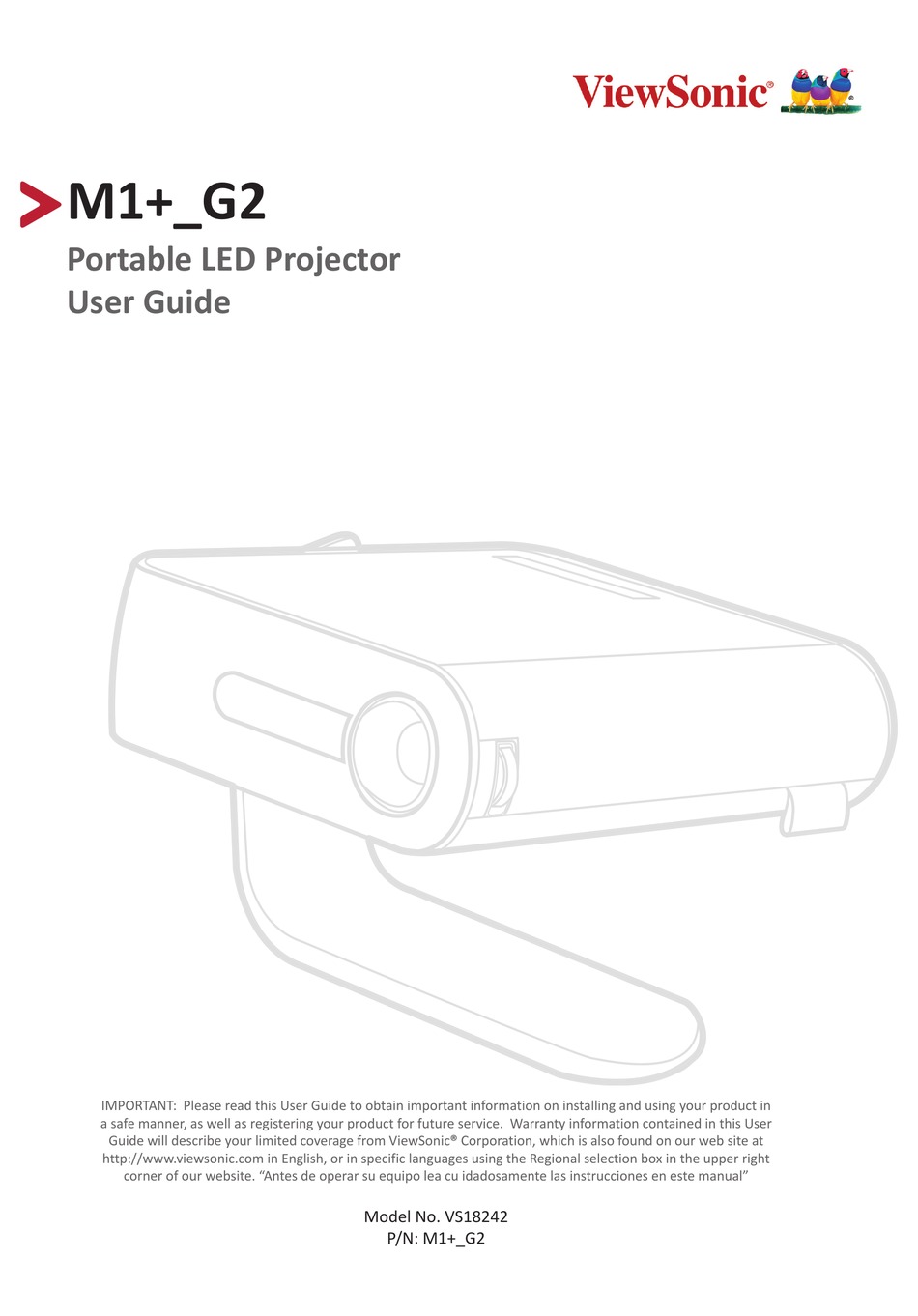 VIEWSONIC M1+ G2 USER MANUAL Pdf Download ManualsLib