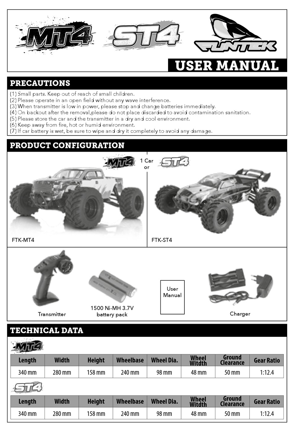 FUNTEK MT4 USER MANUAL Pdf Download | ManualsLib