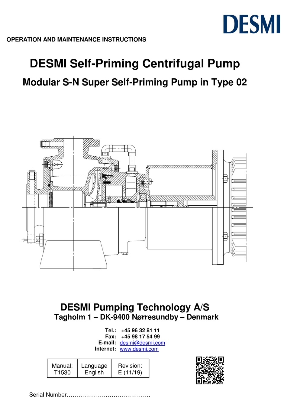 DESMI S7050175N/A1102 OPERATION AND MAINTENANCE INSTRUCTIONS Pdf