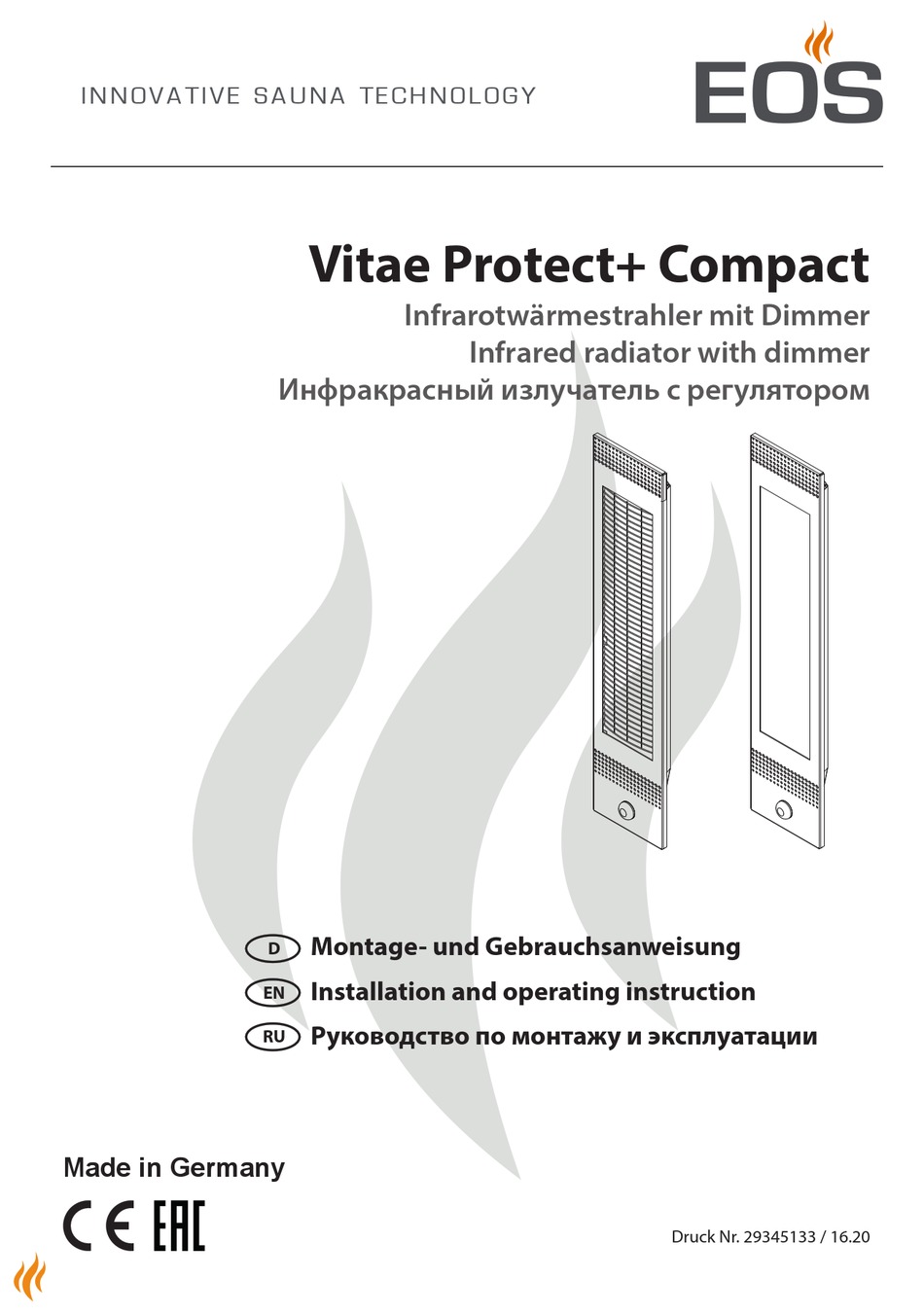 Eos service. Vitae protect + Compact. Vitae protect +.