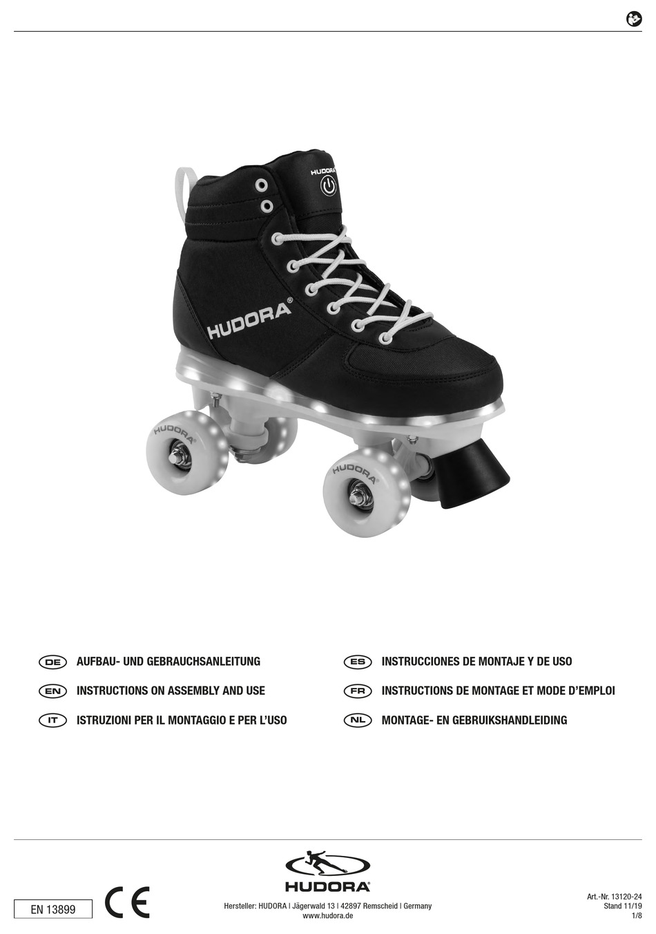 HUDORA ADVANCED LED INSTRUCTIONS ON ASSEMBLY AND USE Pdf Download