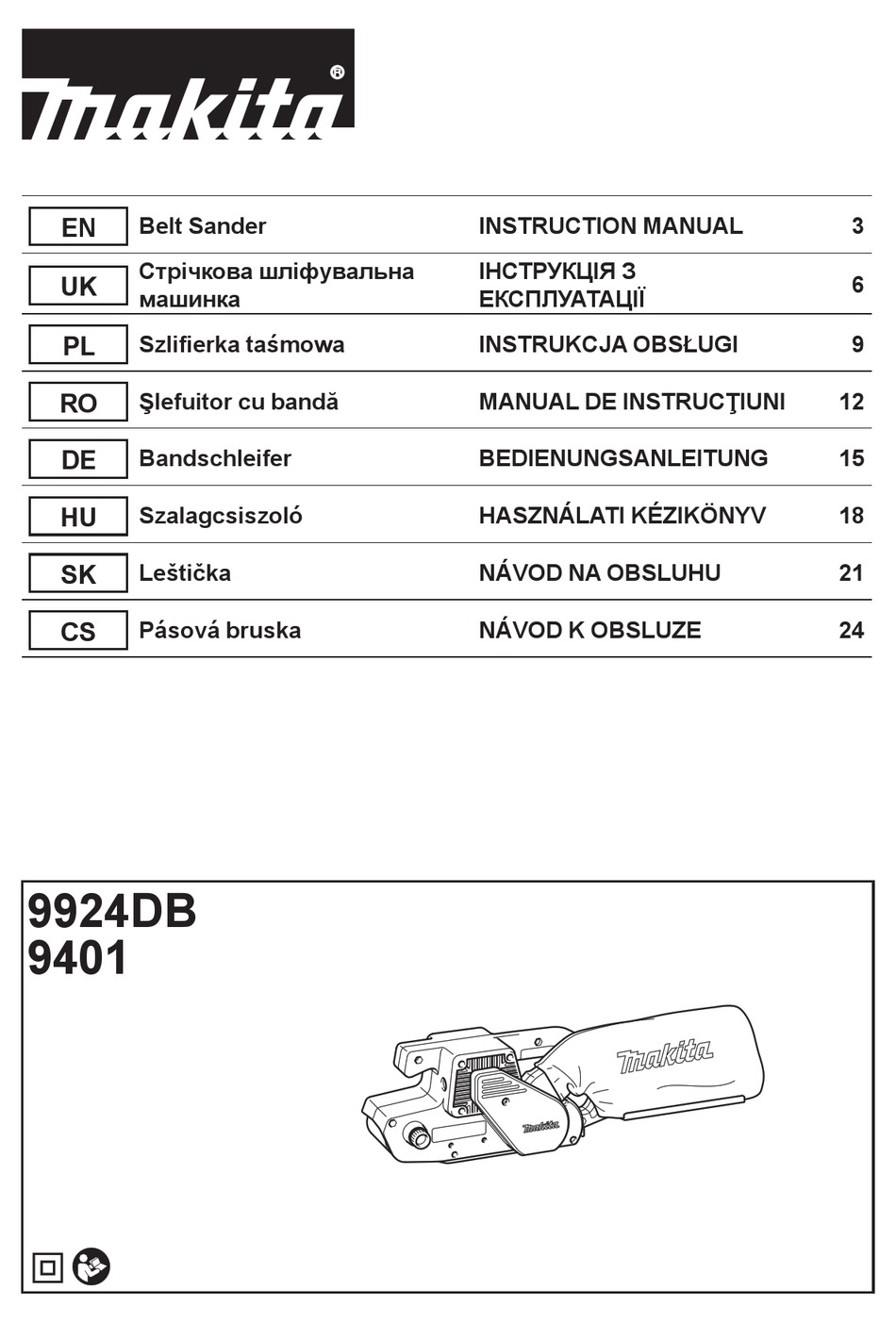 MAKITA 9924DB INSTRUCTION MANUAL Pdf Download ManualsLib
