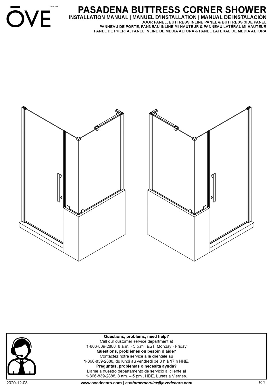 OVE PASADENA PA0594 0 SERIES INSTALLATION MANUAL Pdf Download ManualsLib