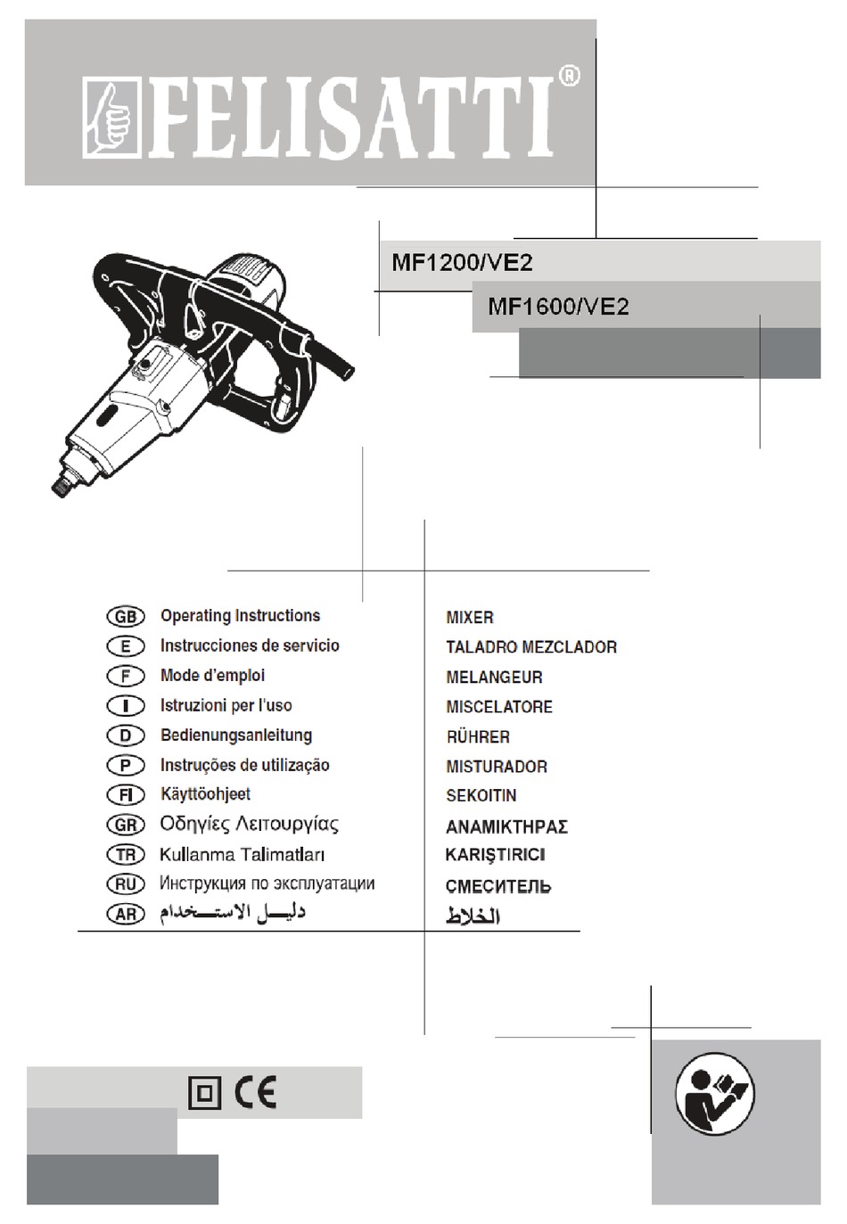 FELISATTI MF1200/VE2 OPERATING INSTRUCTIONS MANUAL Pdf Download