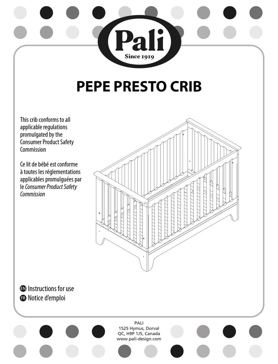 PALI PEPE PRESTO INSTRUCTIONS FOR USE MANUAL Pdf Download ManualsLib