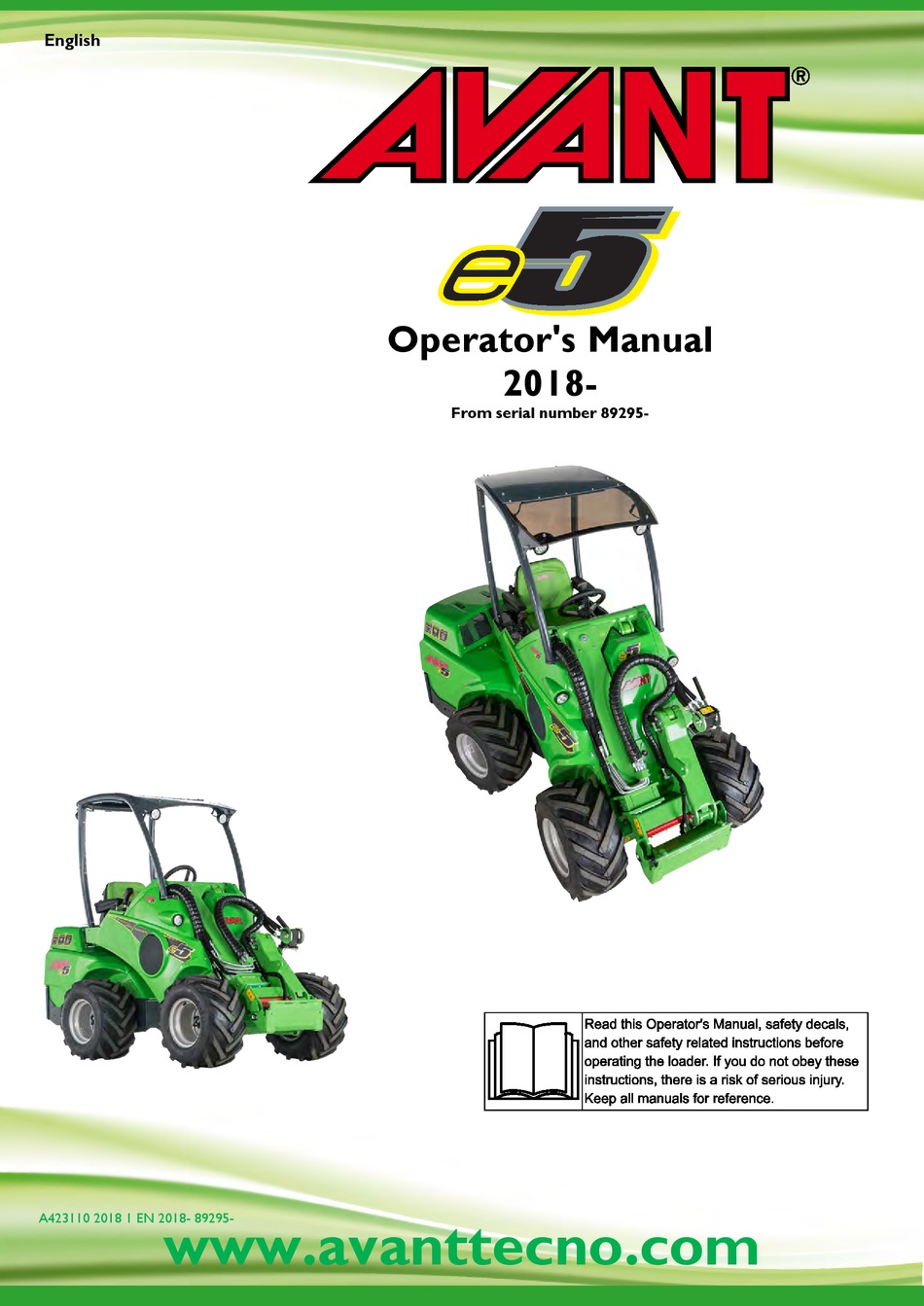 avant-e5-2018-operator-s-manual-pdf-download-manualslib