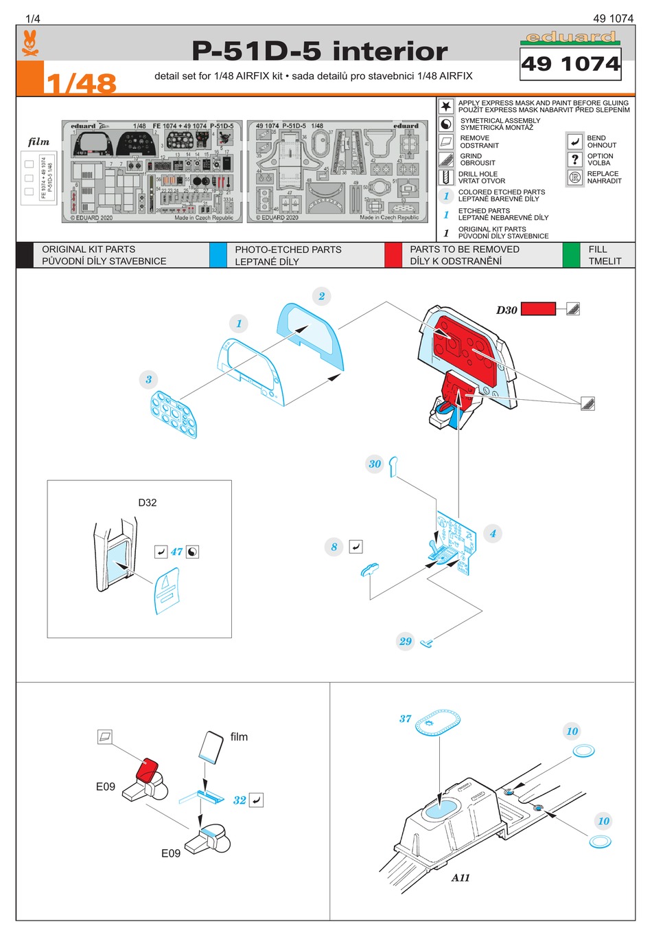 EDUARD P-51D-5 INTERIOR MANUAL Pdf Download | ManualsLib