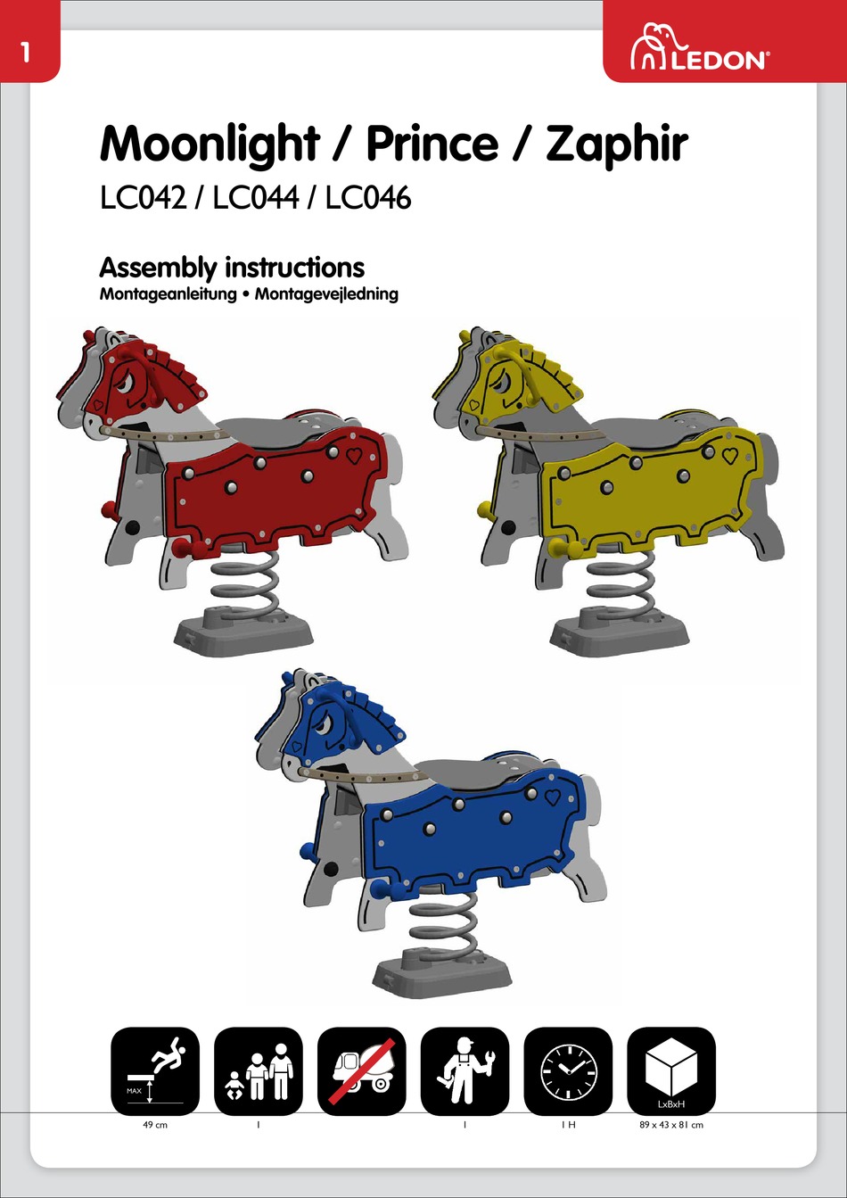 LEDON MOONLIGHT ASSEMBLY INSTRUCTIONS MANUAL Pdf Download ManualsLib