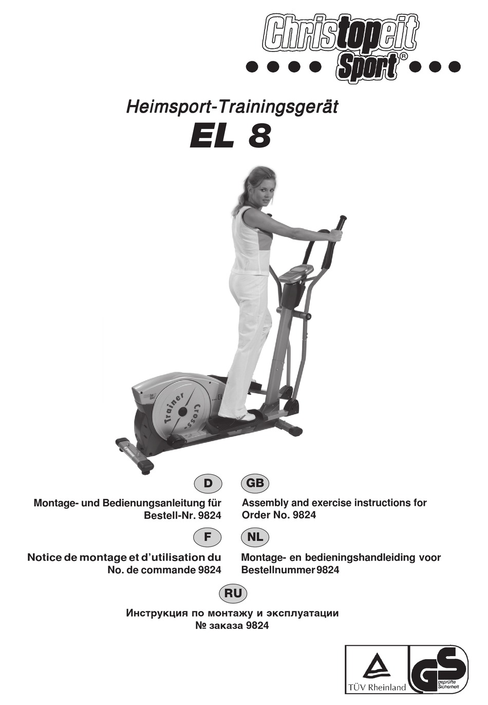 tentoonstelling kaas Elk jaar Einzelteileübersicht; Summary Of Parts - Christopeit Sport EL 8 Assembly  And Exercise Instructions [Page 3] | ManualsLib