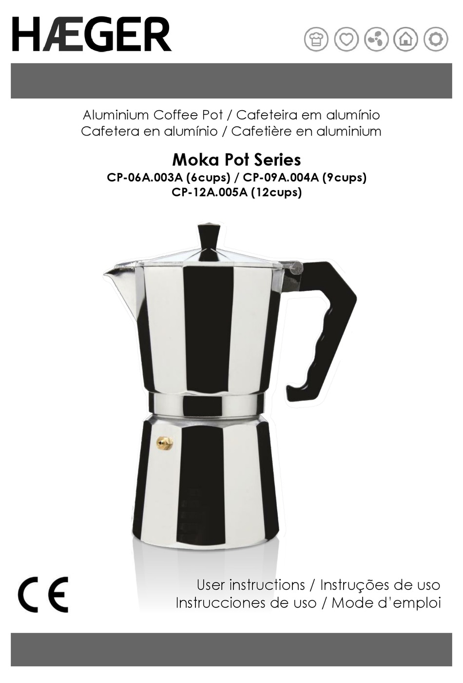 HAEGER MOKA POT SERIES USER INSTRUCTIONS Pdf Download ManualsLib