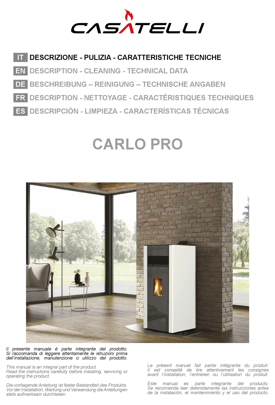 CASATELLI CARLO PRO DESCRIPTION / CLEANING / TECHNICAL DATA Pdf ...