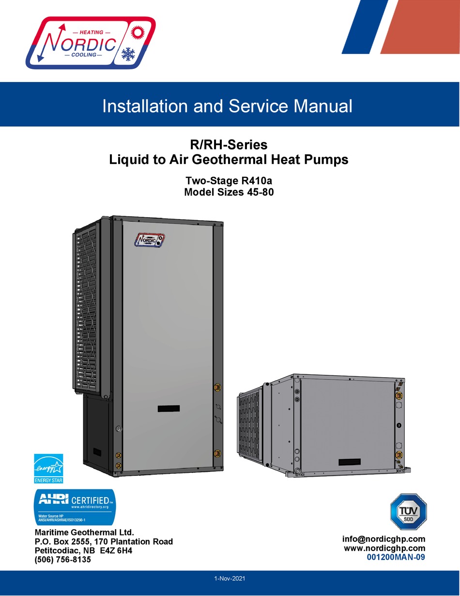 NORDIC R SERIES INSTALLATION AND SERVICE MANUAL Pdf Download | ManualsLib