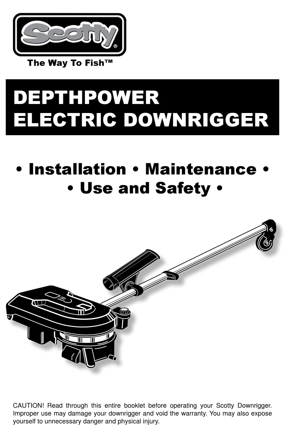 SCOTTY DEPTHPOWER 30" INSTALLATION, MAINTENANCE, USE AND SAFETY Pdf