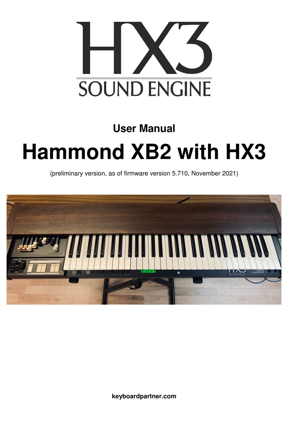 KEYBOARDPARTNER HAMMOND XB2 USER MANUAL Pdf Download ManualsLib