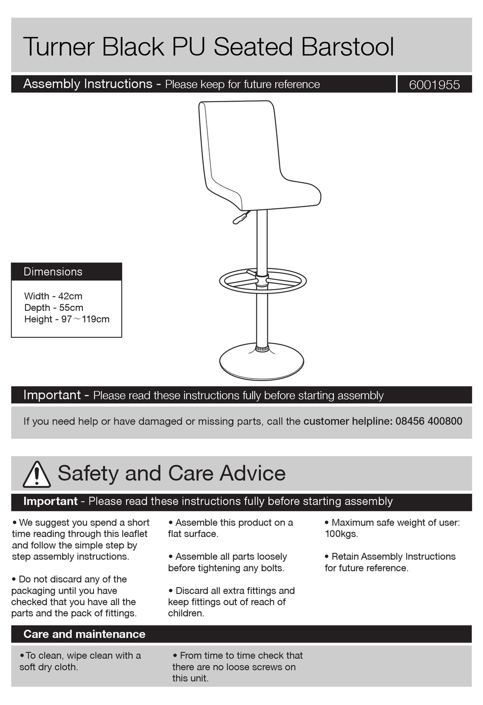 ARGOS 6001955 ASSEMBLY INSTRUCTIONS MANUAL Pdf Download ManualsLib