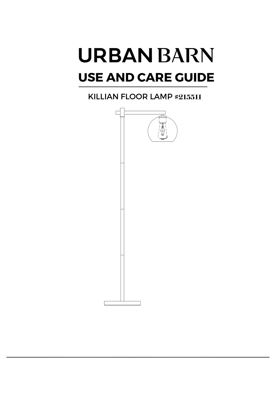URBAN BARN 215511 USE AND CARE MANUAL Pdf Download ManualsLib