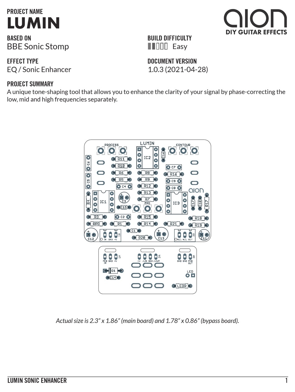 AION LUMIN INSTRUCTION MANUAL Pdf Download ManualsLib