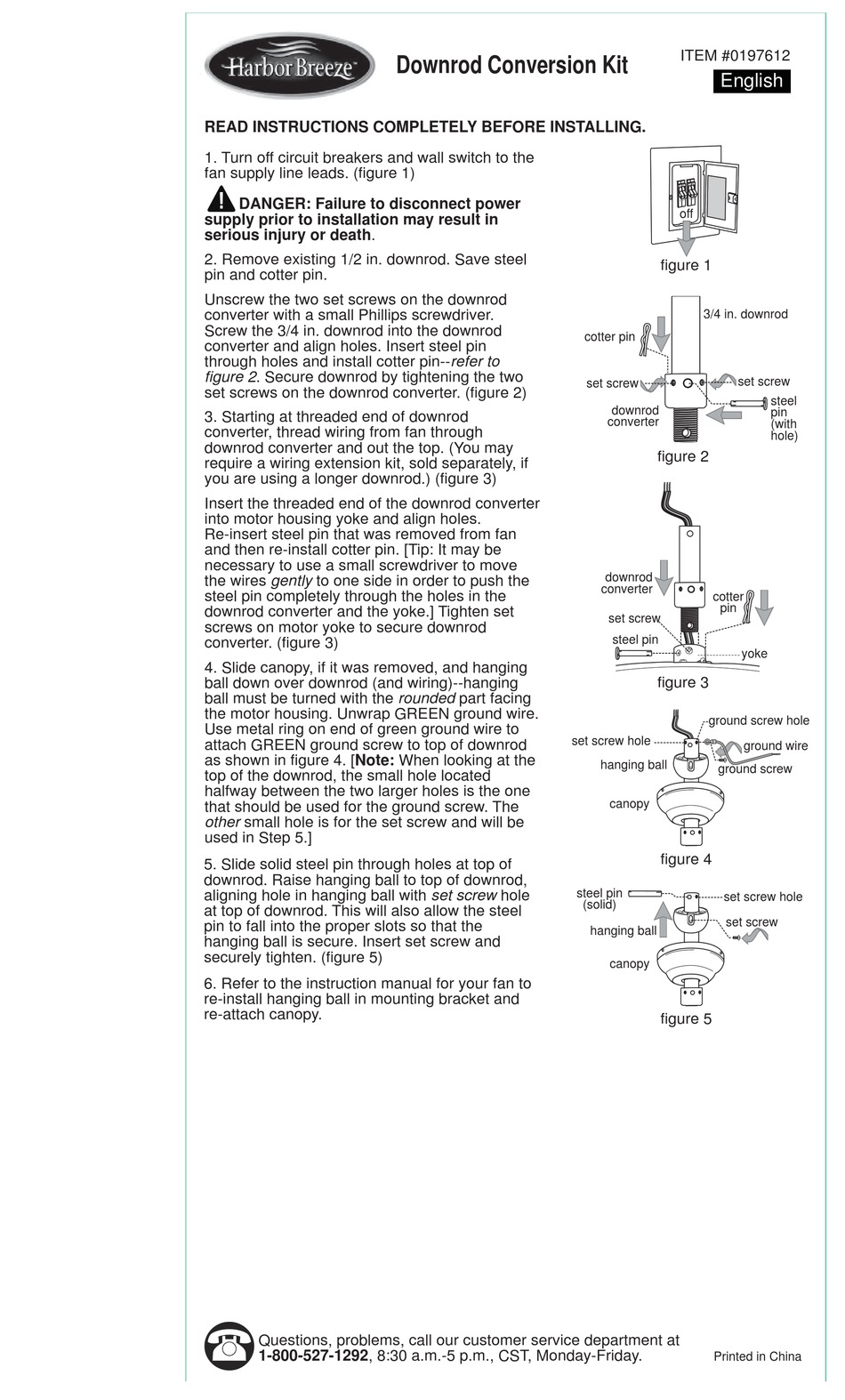 HARBOR BREEZE 0197612 INSTRUCTIONS Pdf Download ManualsLib
