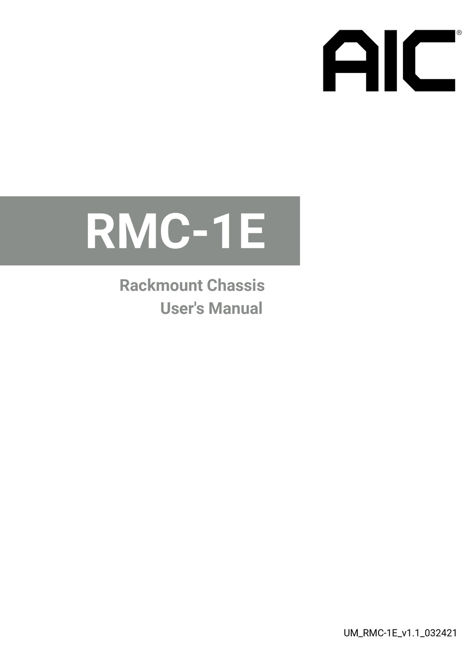 AIC RMC1E USER MANUAL Pdf Download ManualsLib