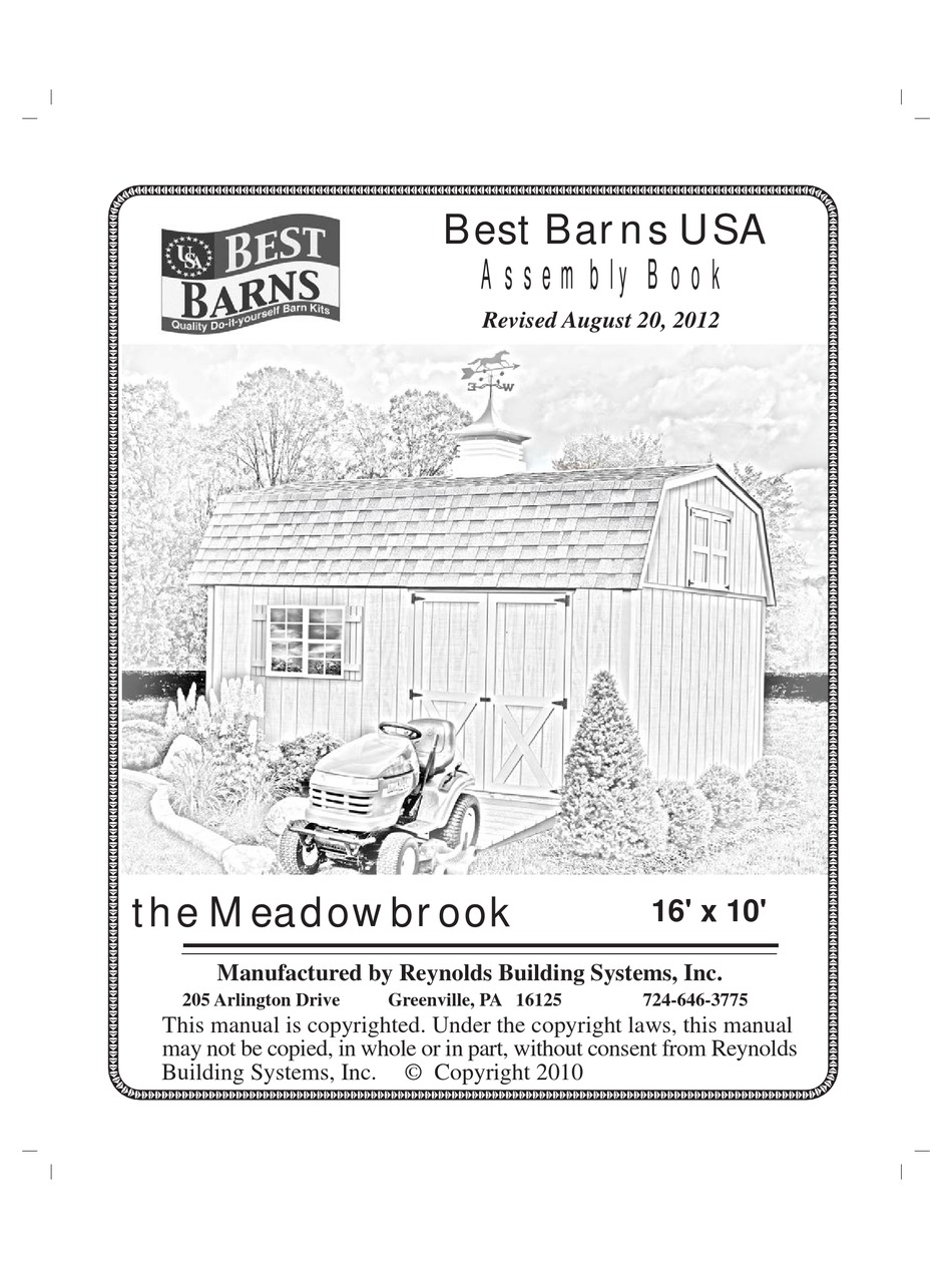 BEST BARNS MEADOWBROOK ASSEMBLY BOOK Pdf Download ManualsLib