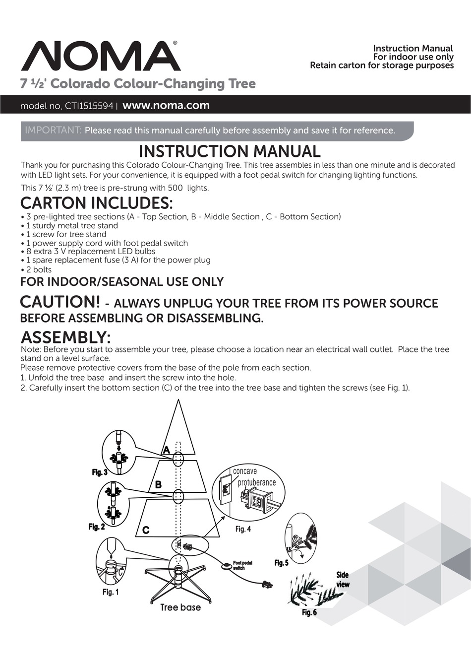 NOMA CTI1515594 INSTRUCTION MANUAL Pdf Download ManualsLib