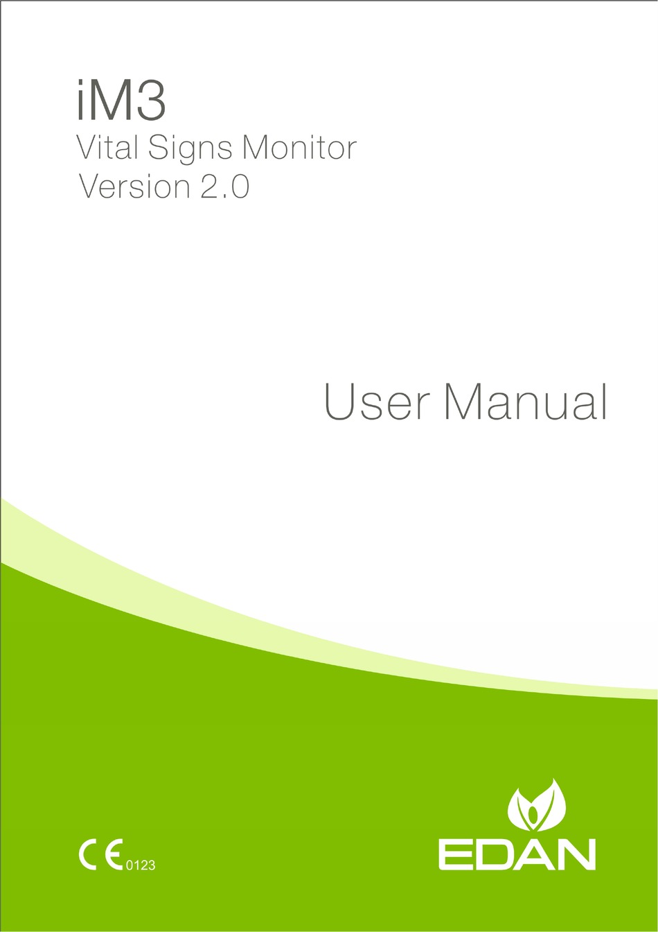 EDAN IM3 USER MANUAL Pdf Download | ManualsLib