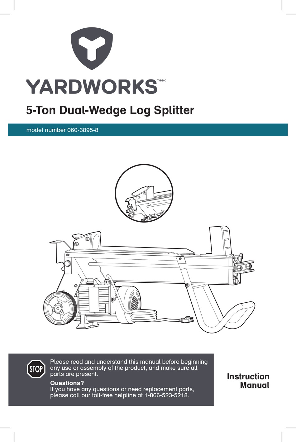 YARDWORKS 06038958 INSTRUCTION MANUAL Pdf Download ManualsLib