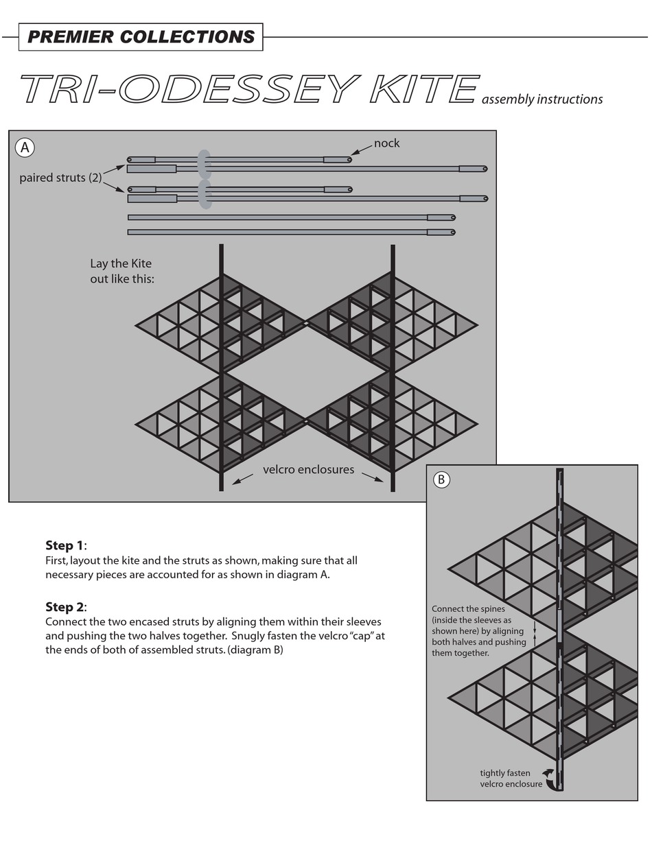 PREMIER KITES TRIODESSEY ASSEMBLY INSTRUCTIONS Pdf Download ManualsLib