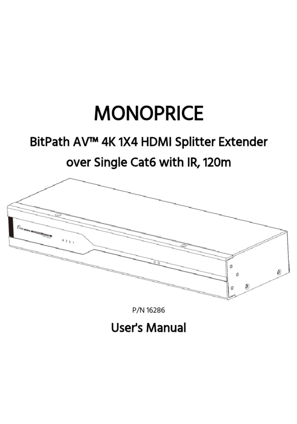MONOPRICE 16286 USER MANUAL Pdf Download ManualsLib