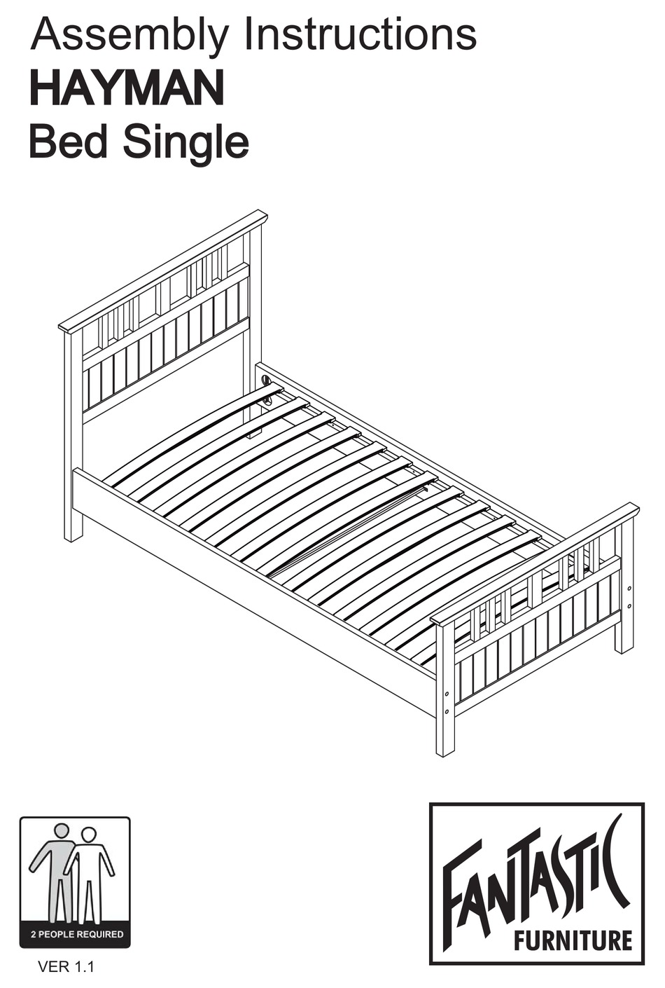 FANTASTIC FURNITURE HAYMAN ASSEMBLY INSTRUCTIONS MANUAL Pdf Download