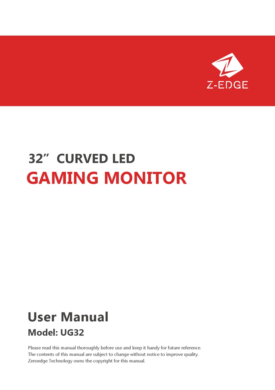 ZEDGE UG32 USER MANUAL Pdf Download ManualsLib