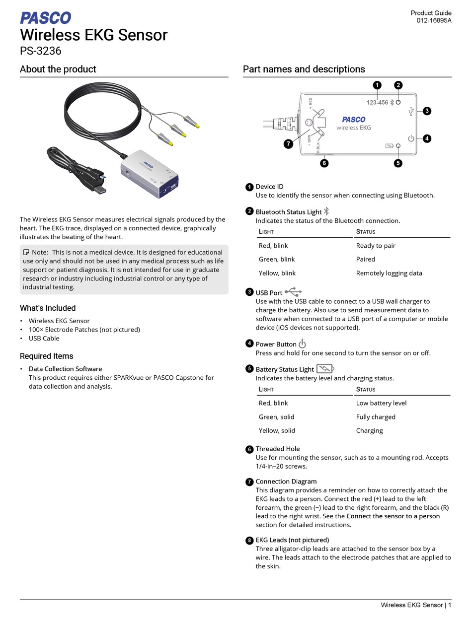 PASCO PS-3236 QUICK START MANUAL Pdf Download | ManualsLib