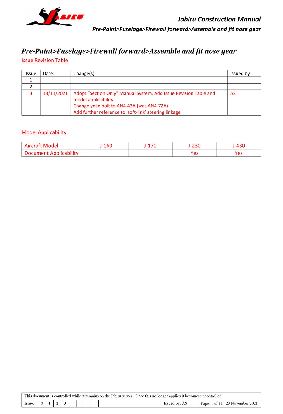 JABIRU J160 CONSTRUCTION MANUAL Pdf Download ManualsLib