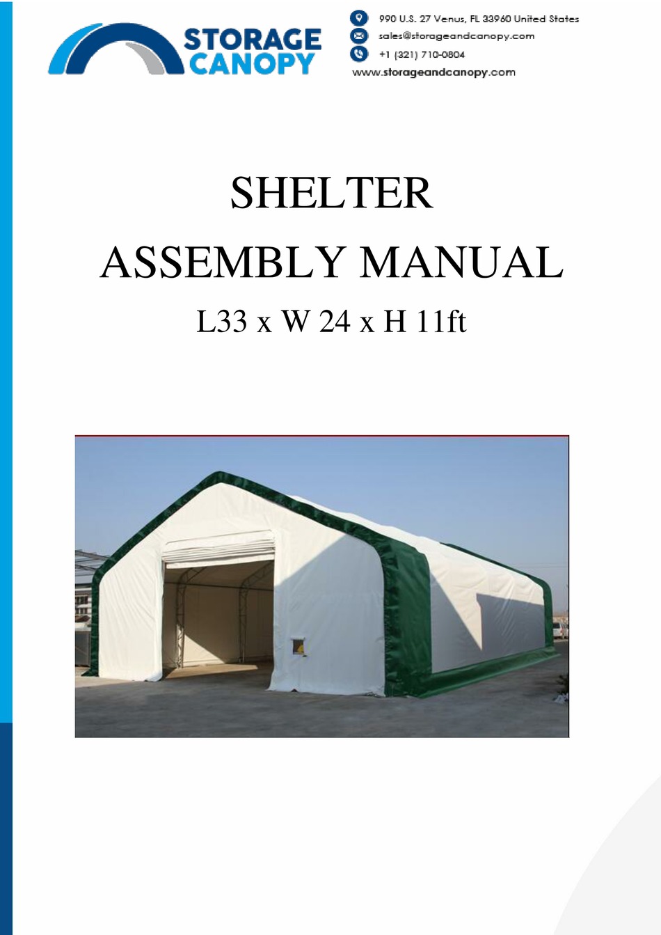 STORAGE CANOPY SHELTER ASSEMBLY MANUAL Pdf Download ManualsLib