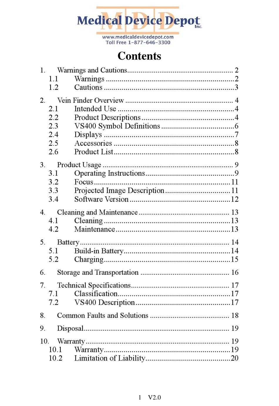 MDD VS400 MANUAL Pdf Download | ManualsLib