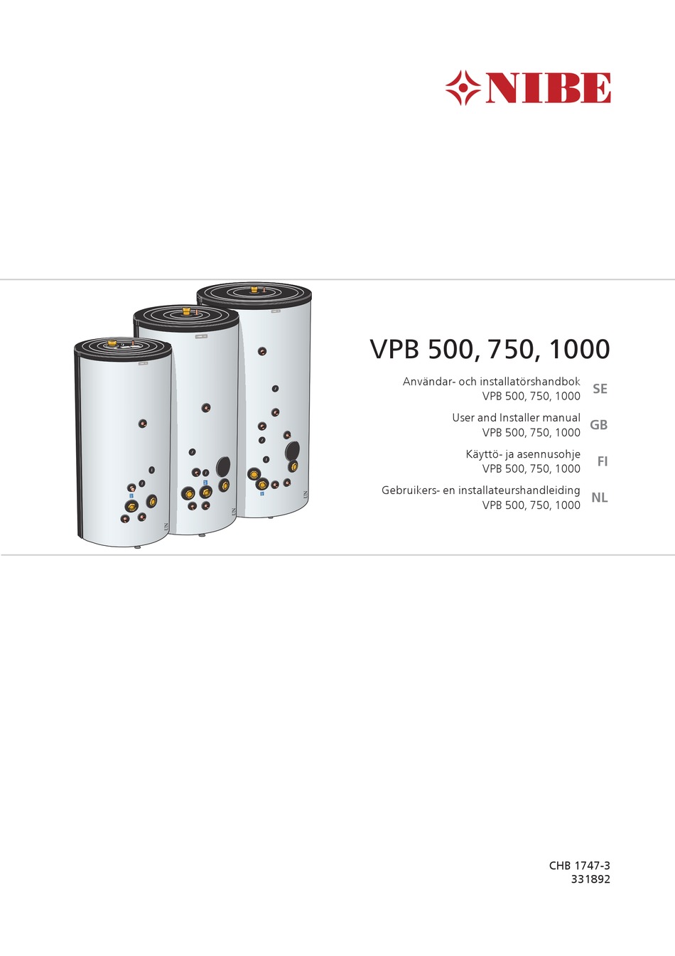 NIBE VPB 500 USER S AND INSTALLER S MANUAL Pdf Download ManualsLib