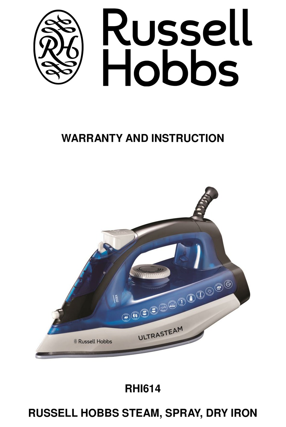 RUSSELL HOBBS RHI614 WARRANTY AND INSTRUCTION Pdf Download ManualsLib