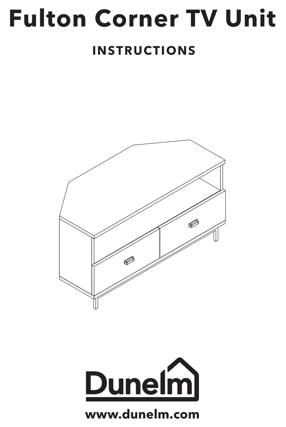 DUNELM FULTON CORNER TV UNIT INSTRUCTIONS MANUAL Pdf Download ManualsLib