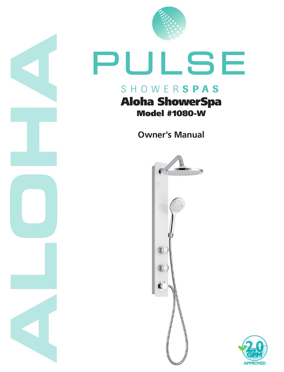 PULSE ALOHA SHOWERSPA 1080W OWNER'S MANUAL Pdf Download ManualsLib