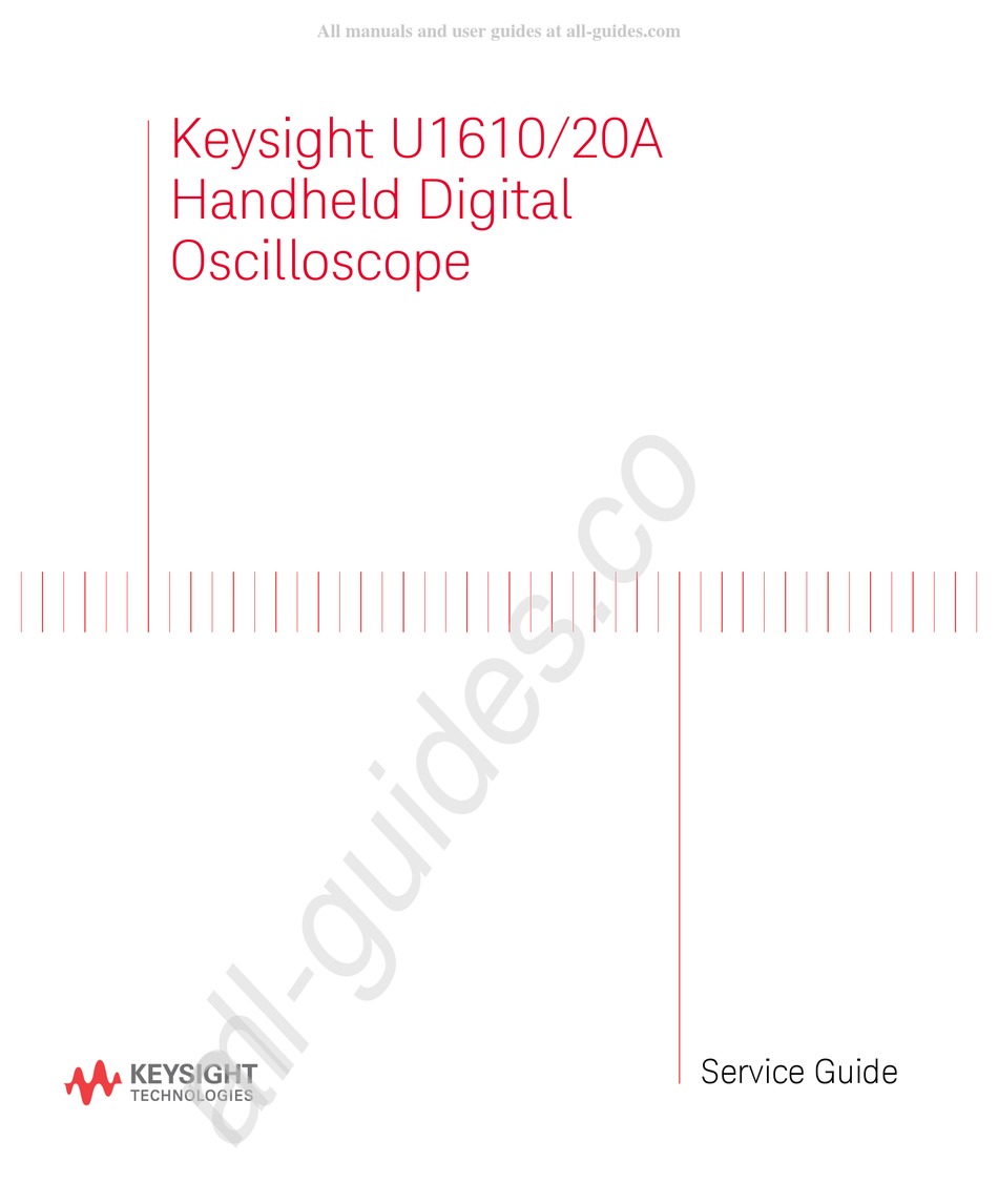 KEYSIGHT TECHNOLOGIES U1610/20A SERVICE MANUAL Pdf Download ManualsLib
