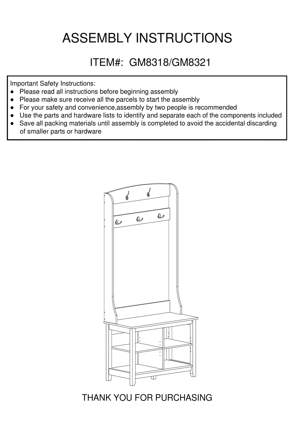 LOWES GM8318 ASSEMBLY INSTRUCTIONS MANUAL Pdf Download ManualsLib