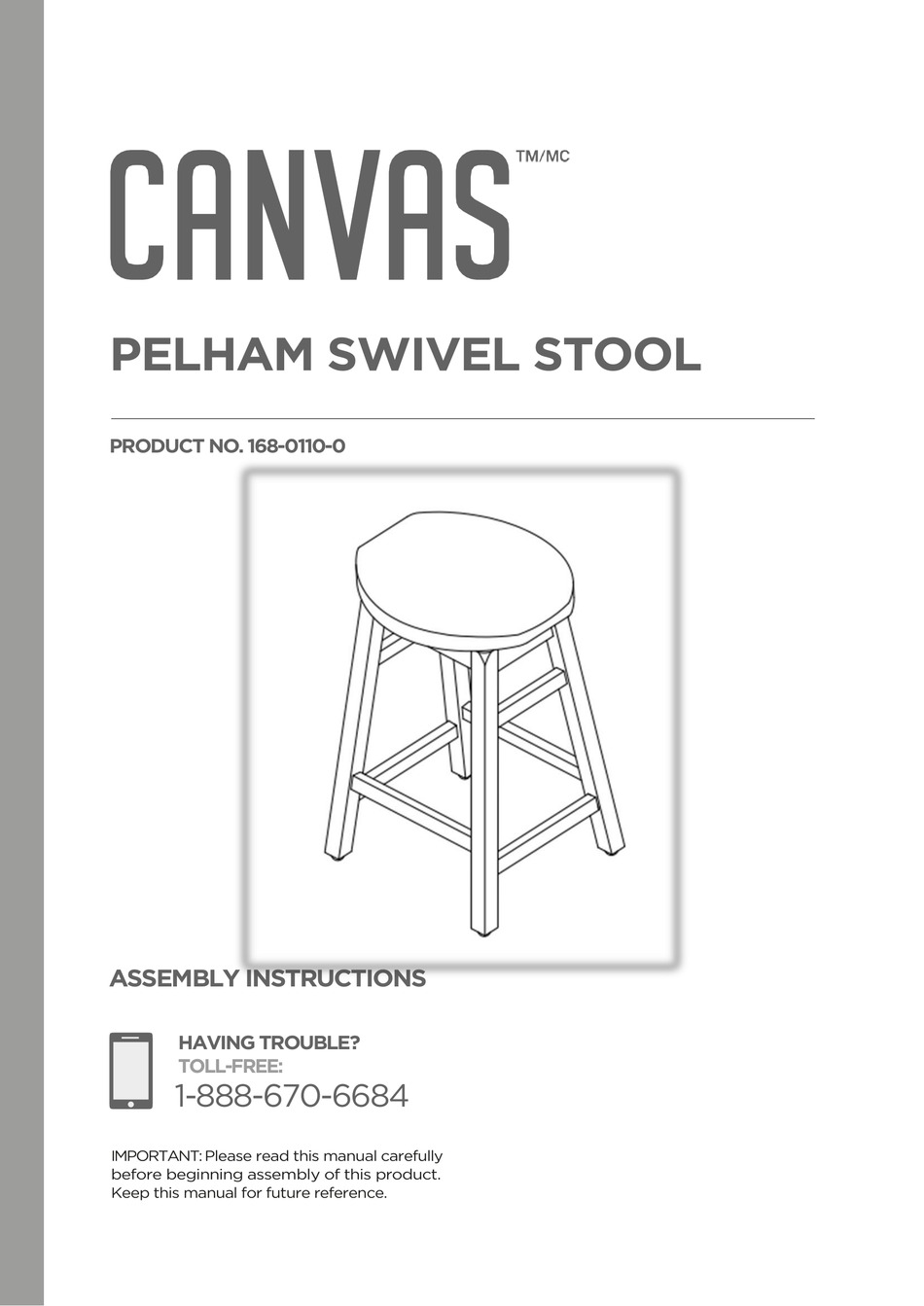 CANVAS 16801100 ASSEMBLY INSTRUCTIONS MANUAL Pdf Download ManualsLib