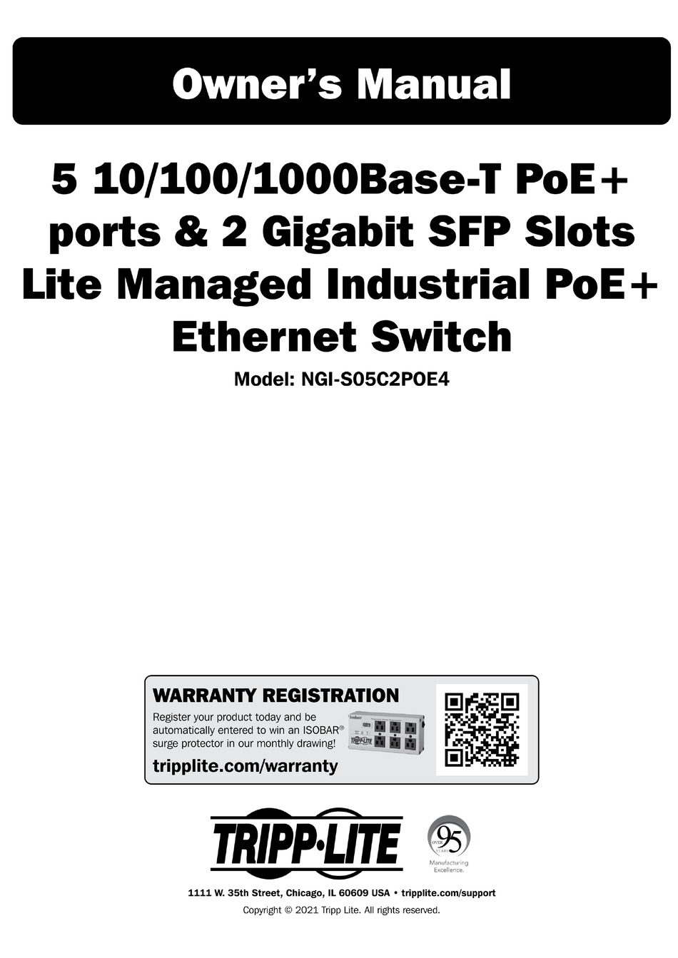 TRIPP LITE NGIS05C2POE4 OWNER