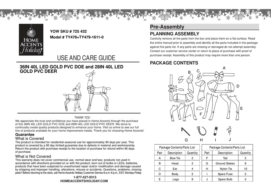 HOME ACCENTS HOLIDAY TY478 QUICK START MANUAL Pdf Download ManualsLib