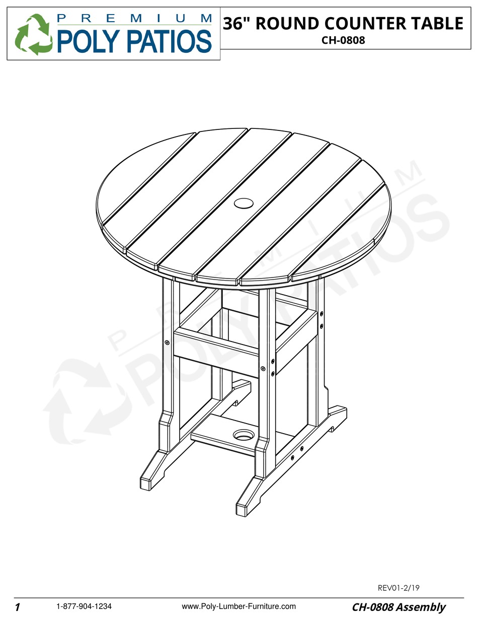 PREMIUM POLY PATIOS BREEZESTA CH0808 ASSEMBLY Pdf Download ManualsLib