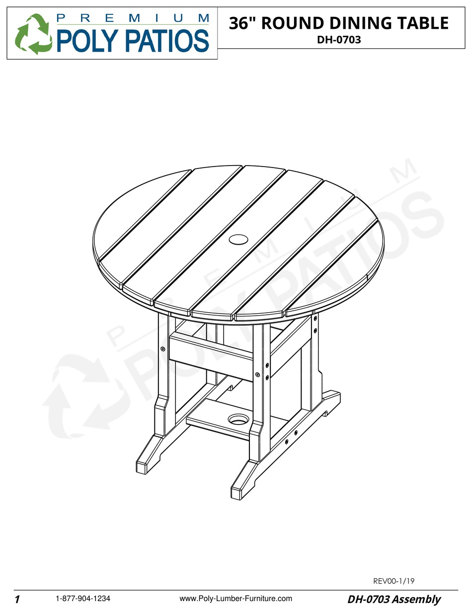 PREMIUM POLY PATIOS BREEZESTA DH0703 ASSEMBLY Pdf Download ManualsLib