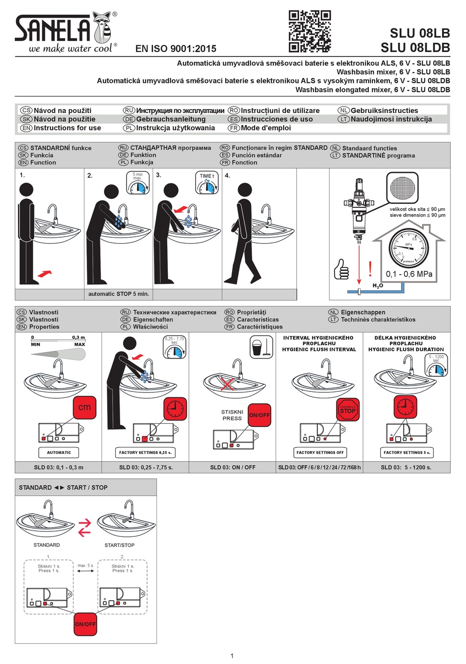 SANELA SLU 08LB INSTRUCTIONS FOR USE Pdf Download ManualsLib