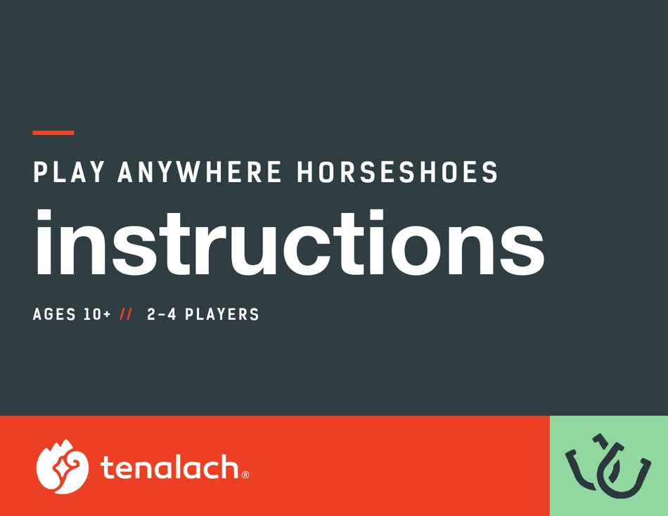 TENALACH PLAY ANYWHERE HORSESHOES INSTRUCTIONS MANUAL Pdf Download