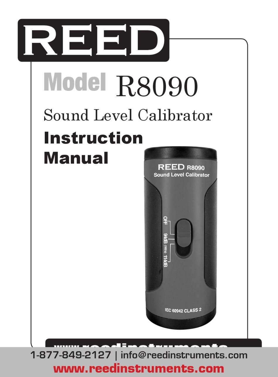 REED R8090 INSTRUCTION MANUAL Pdf Download ManualsLib